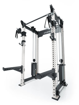 R8 Bradley Power Rack - cage with cable pulley, weight plate holders, Pull-Up Bar