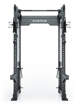 R8 Bradley Power Rack - black Power Cage with pull-up bar, weight plate holders
