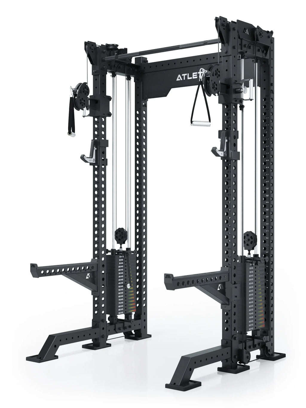 R8 Bradley Power Rack - Cage with cable pulley, weight stack, pull-up bar