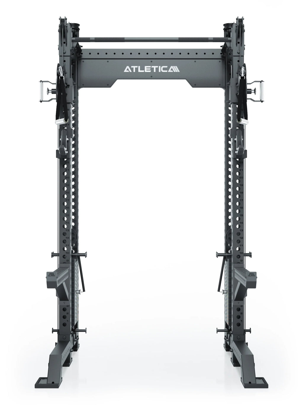 R8 Bradley Power Rack - free-standing Full Rack with adjustable safety struts for barbell training