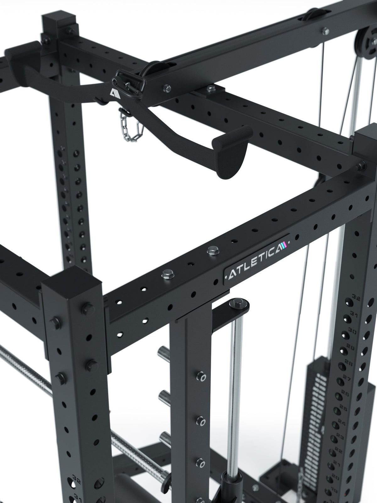 R8 Commander Power Rack with Pull-Up Bar, Weight Stack 275 lb