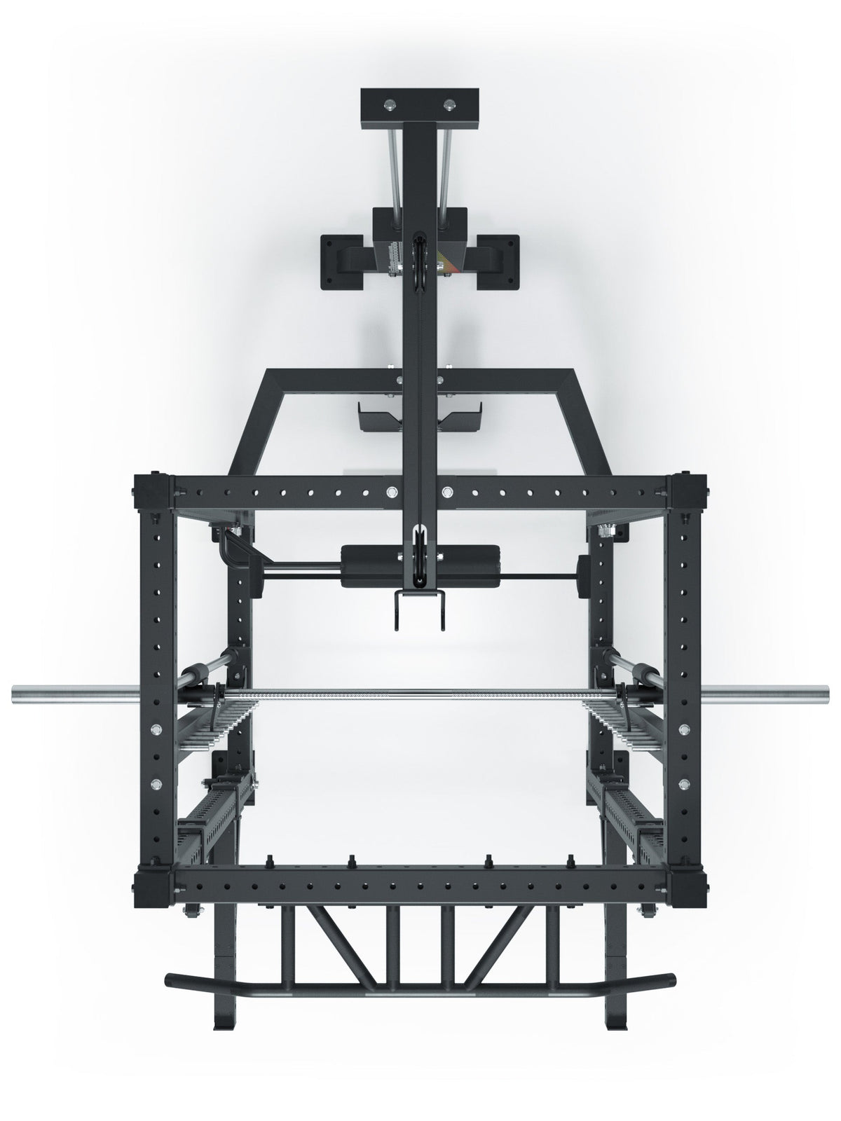 R8 Commander Power Rack with cable pulley, barbell and Pull-Up Bar 
