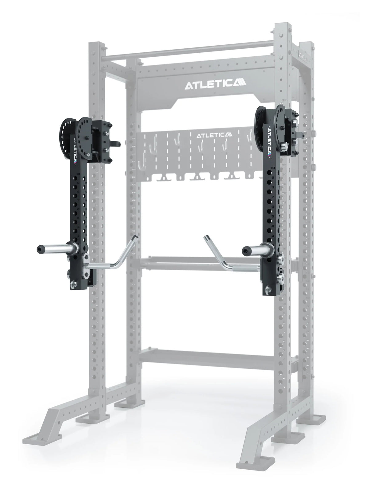 Power Rack R8 Jammer Arms: 3"x3" 11-gauge steel profile