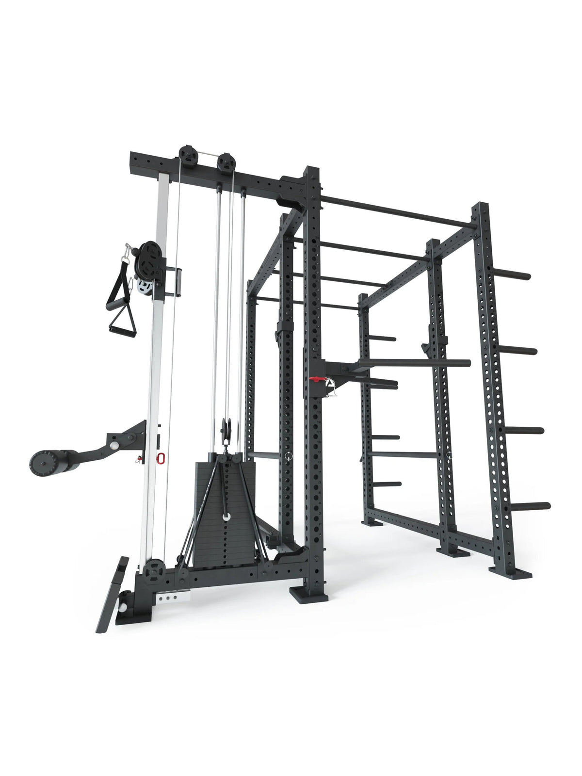 R8 Raptor PRO - Power Rack with cable pulley, weight stack, weight plate holders