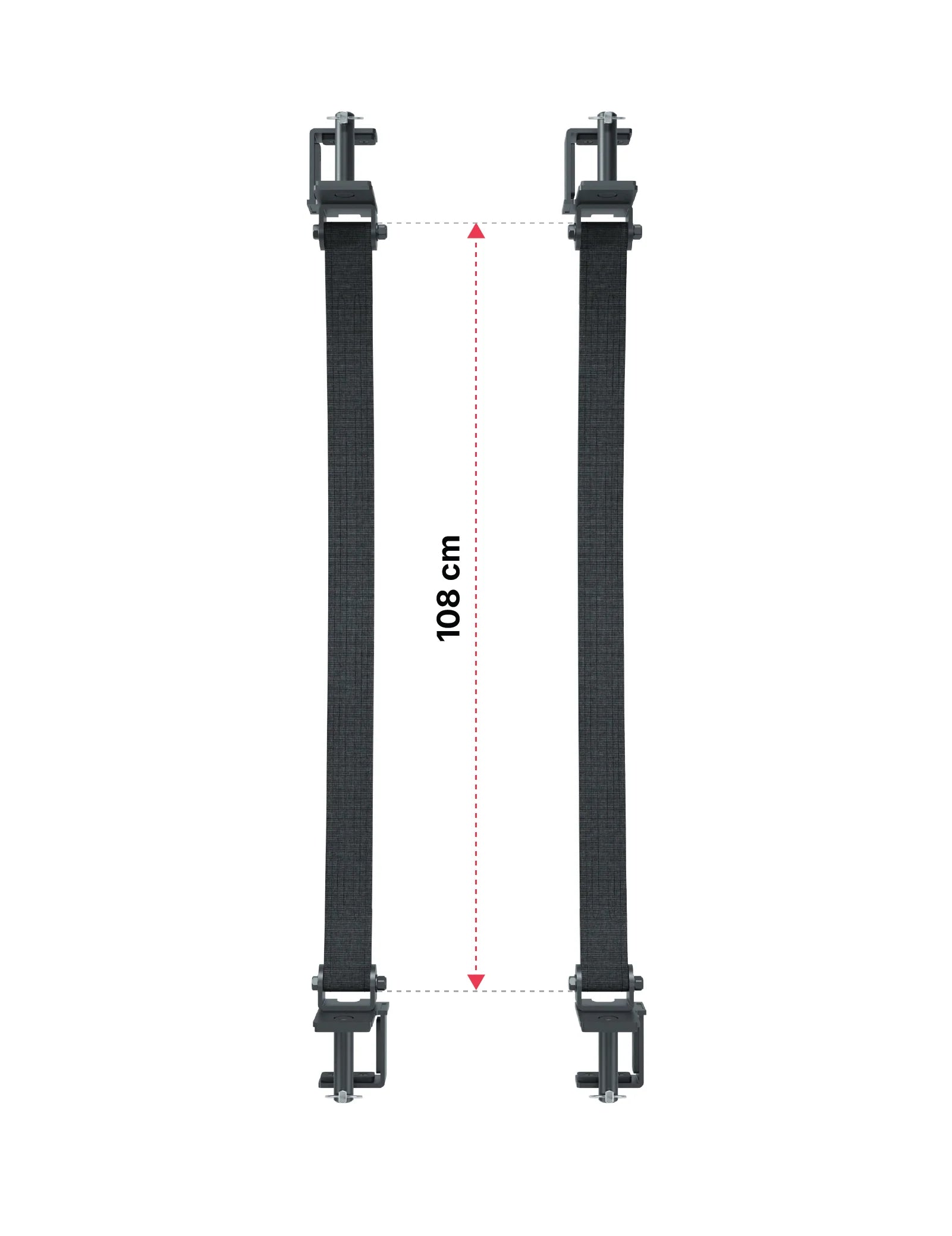 R8 Safety Straps | 108 cm: Dimensionen