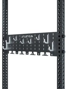 Atletica R8 Storage Plate storage system - pegboard holder with multiple hooks for storing accessories 