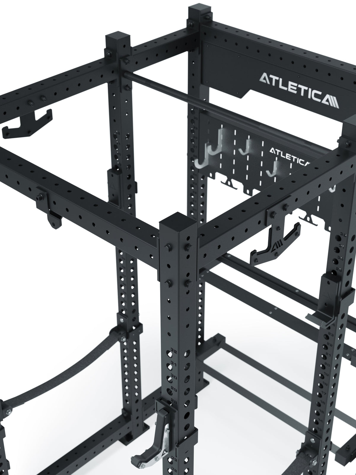 R8 Utile Power Rack with pull-up bar, J-Hooks, safety struts, for squat, bench press and deadlift
