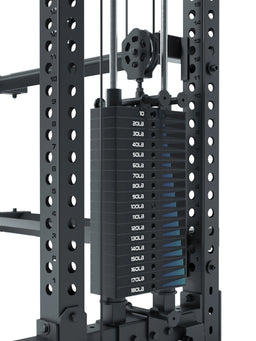 R8 Vulture Power Rack - weight stack with 10-190 lb, for squat, bench press and deadlifts
