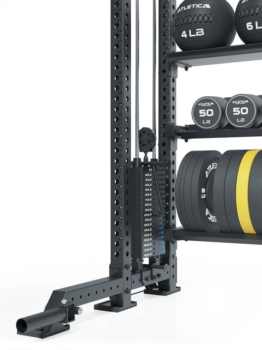 R8 Vulture Power Rack - with racks for weight plates, medicine balls and dumbbells