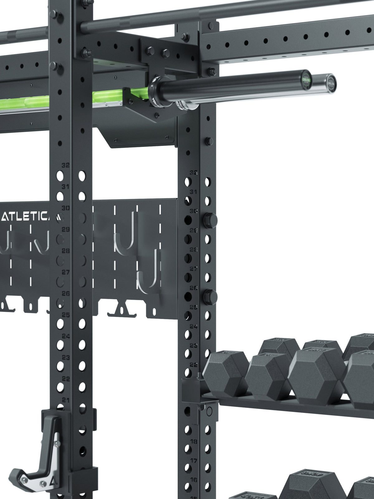 R8 Vulture Power Rack - with Pull-Up Bar, Weight Plate Storage, Dumbbell Storage, Barbell Storage
