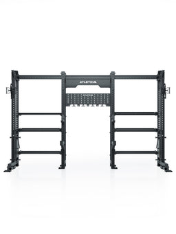 R8 Vulture Power Rack - freestanding, with several barbell shelves on top, for Squat, bench press and deadlift