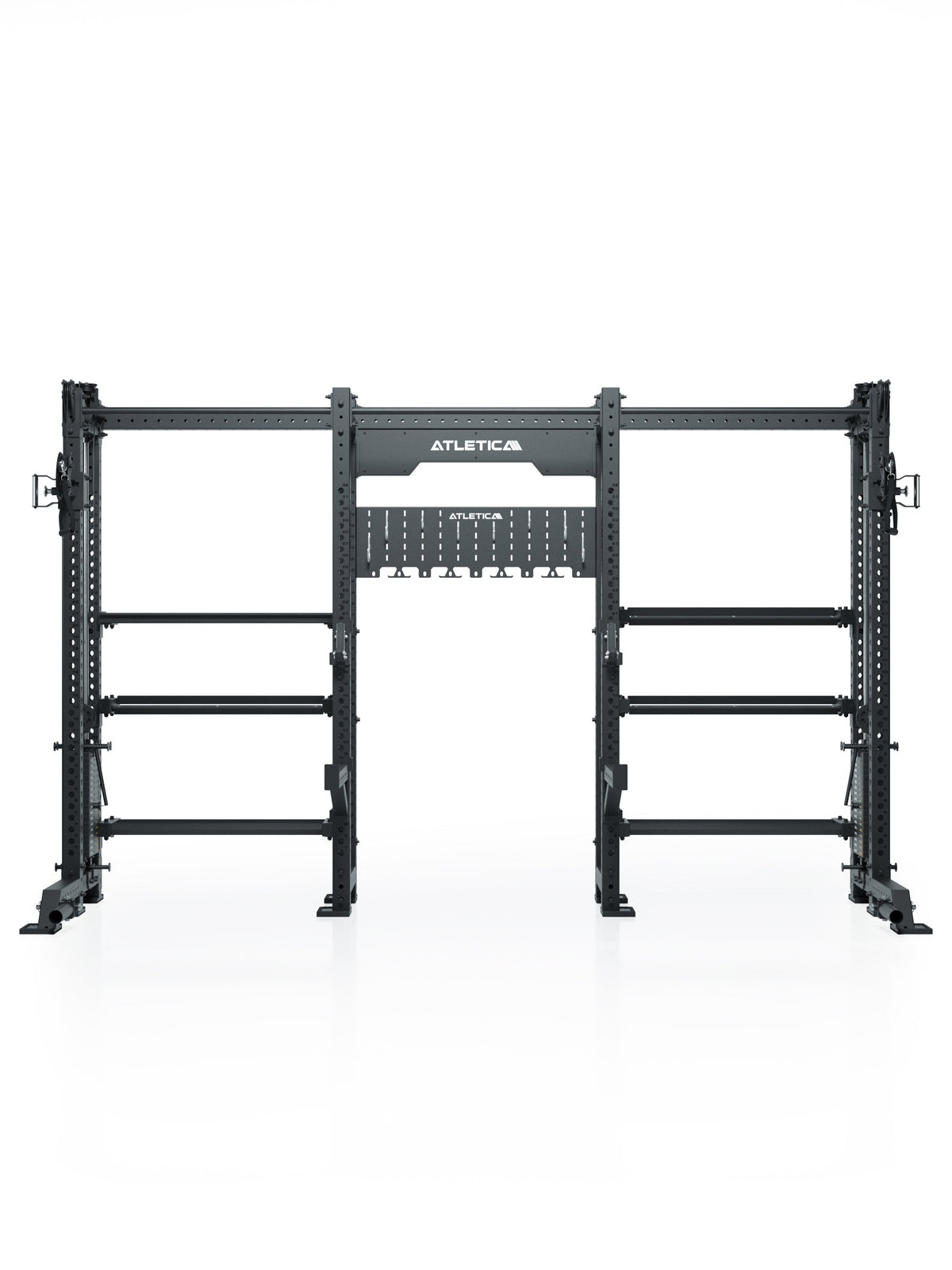 R8 Vulture Power Rack - freestanding, with several barbell shelves on top, for Squat, bench press and deadlift