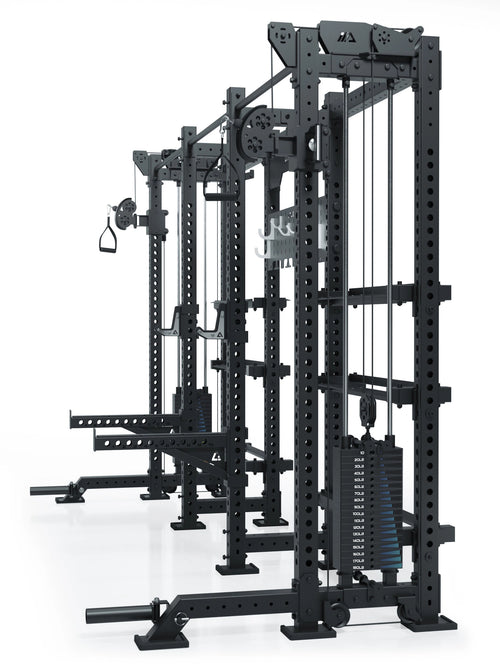 R8 Vulture Power Rack - with cable pulley, weight plate rest, J-Hooks, for squat, bench press and deadlift