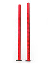 Atletica R8 Colored Uprights 89" - Two red steel posts with hole grid, square base plates