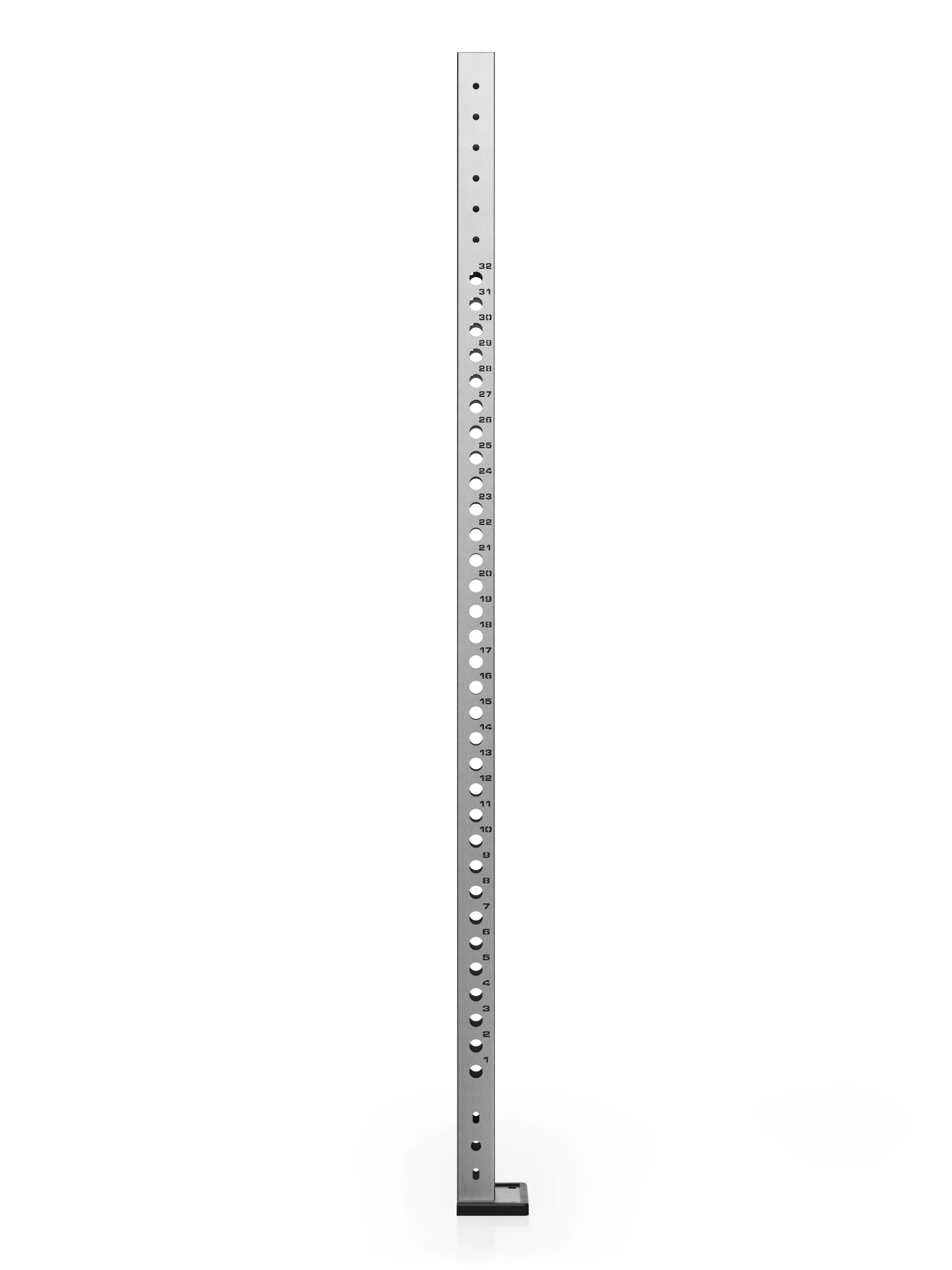 R8 Colored Uprights 89" - metal posts with numbered holes, vertically aligned, square base