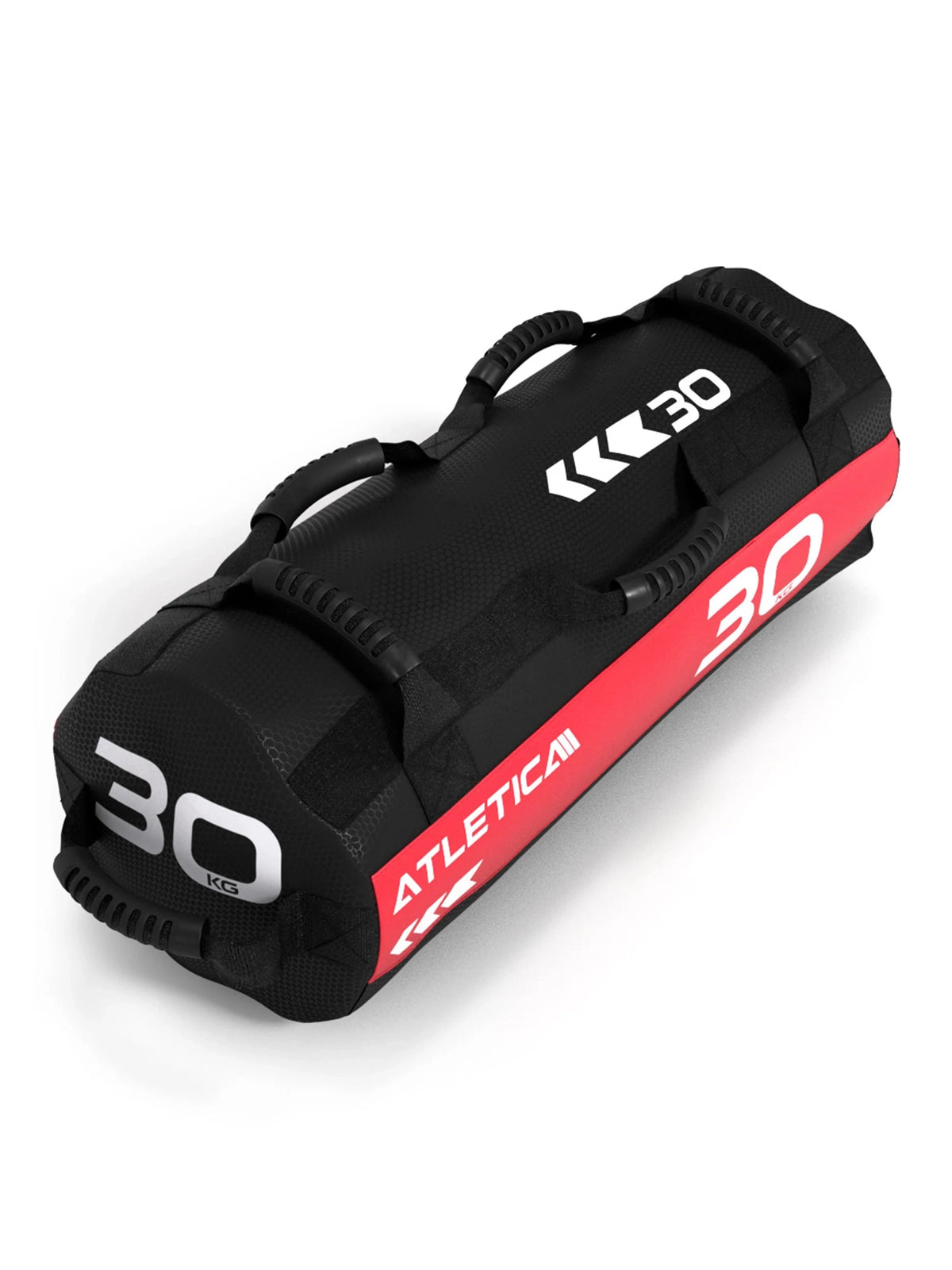 HRX RACE SET - black Sandbag, 30 kg, red sides, multiple handles