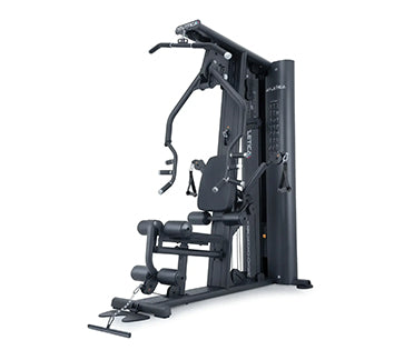 X-Tron station with lat pulldown, chest press, and leg extension