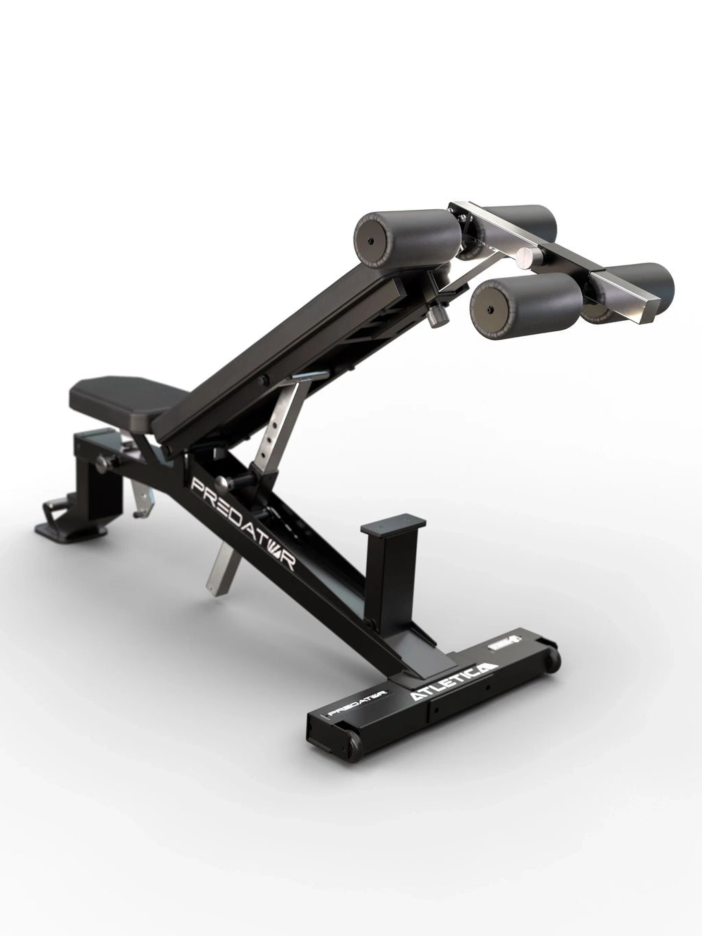 Atletica Predator modular Weight Bench - EVO Leg Blocker in decline position for ab exercises and sit-ups with foot fixation