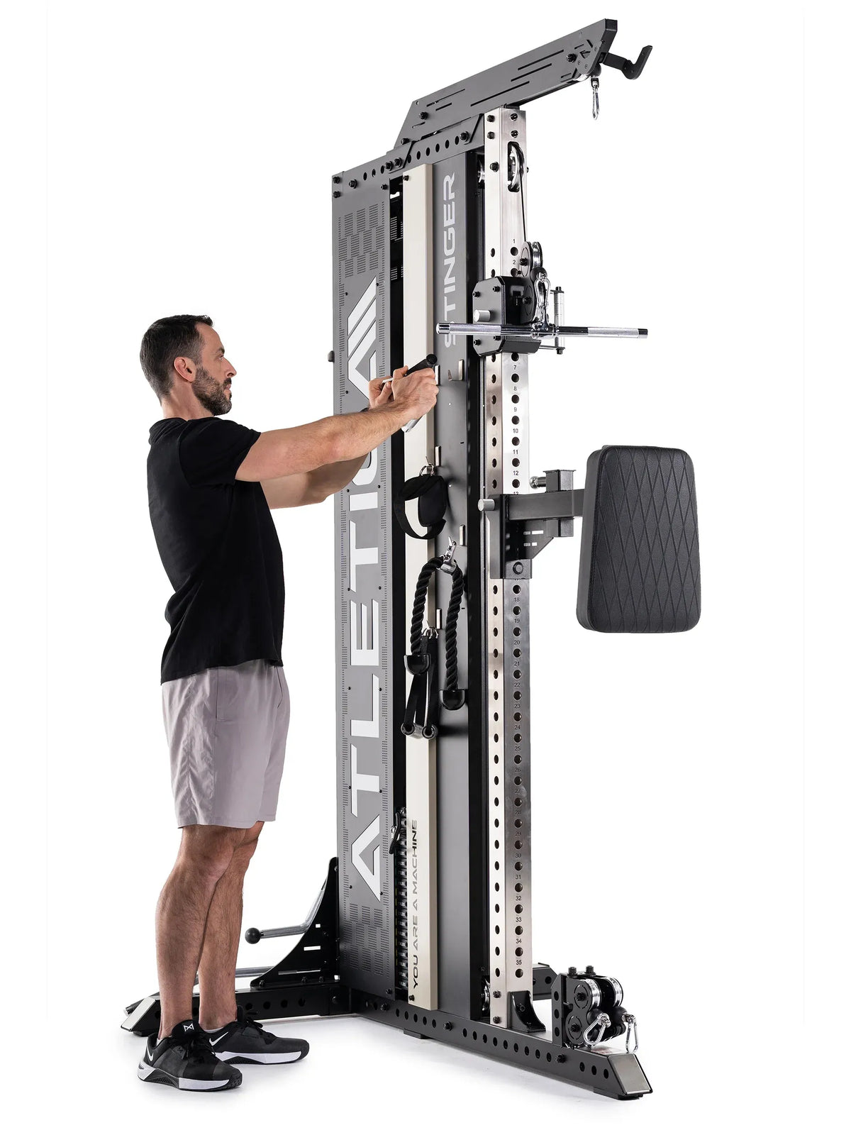 Stinger Functional Cable Tower - cable pulley exercise with training rope and accessory handles