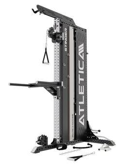Stinger Functional Cable Tower with weight plate holder, handle and chain pull