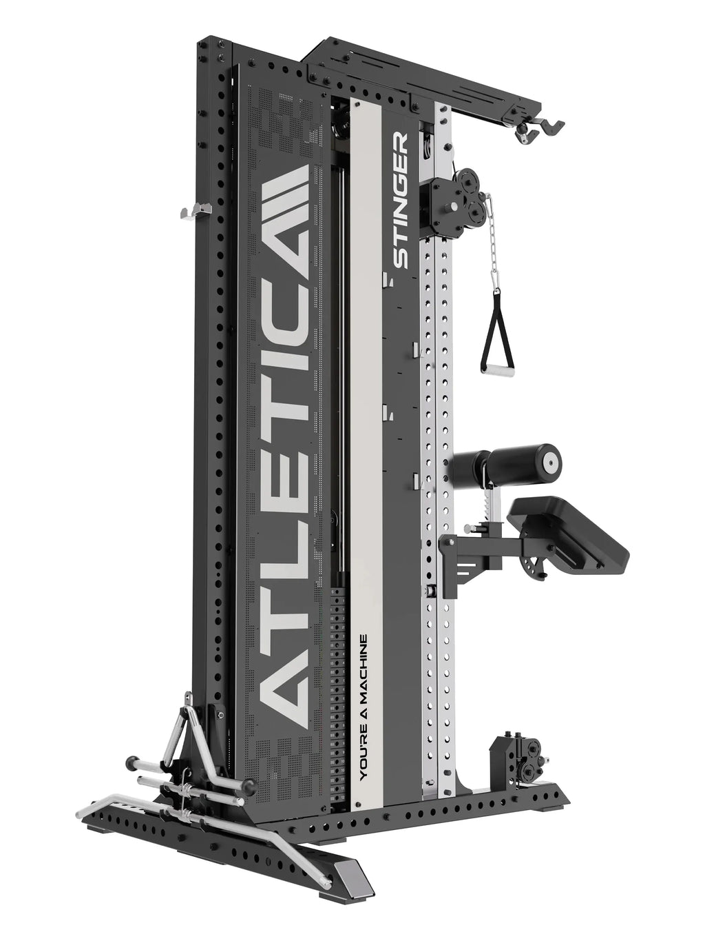 Stinger Functional Cable Tower with adjustable cable attachment and padded roller