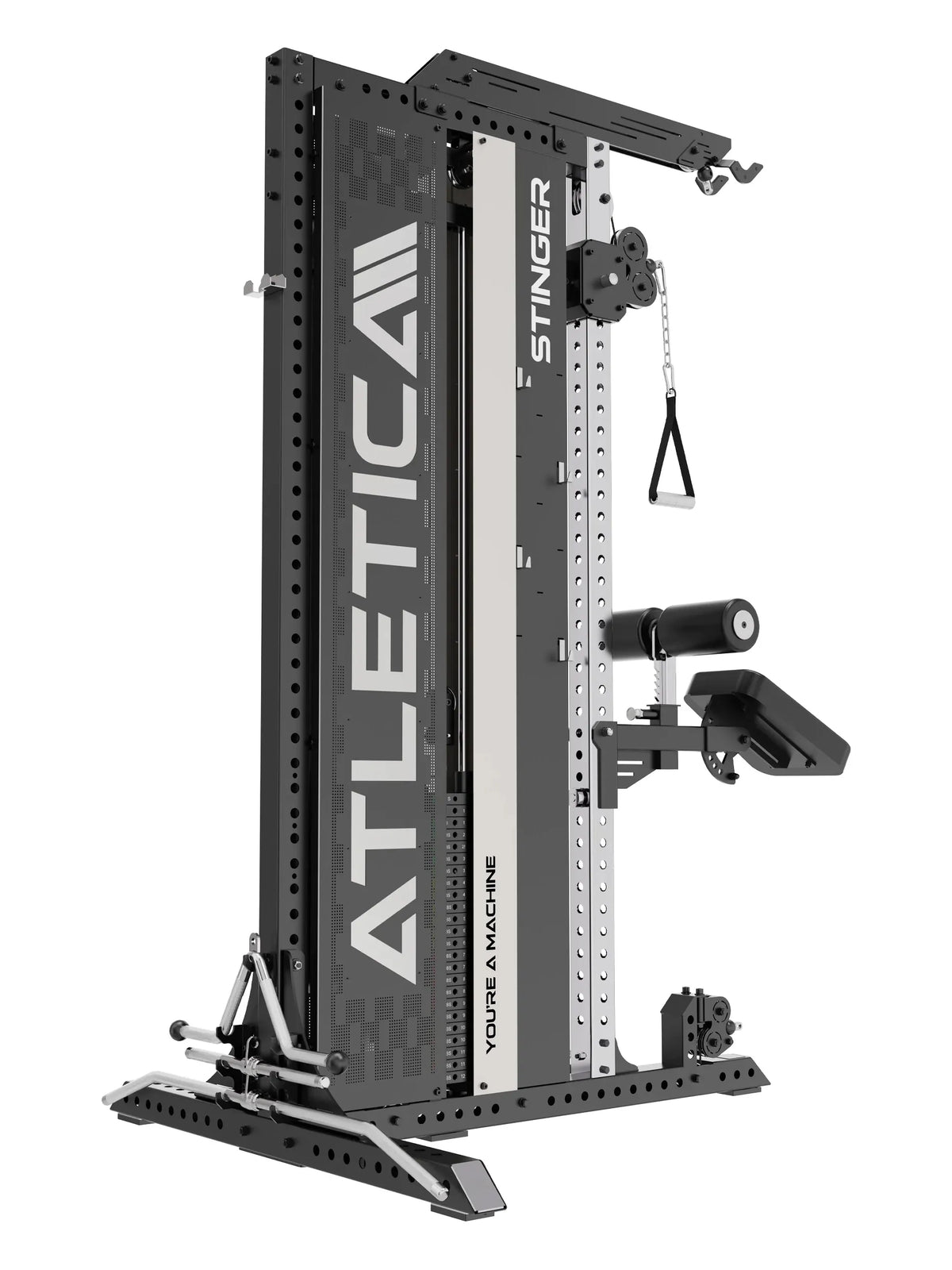 Stinger Functional Cable Tower with adjustable cable attachment and padded roller