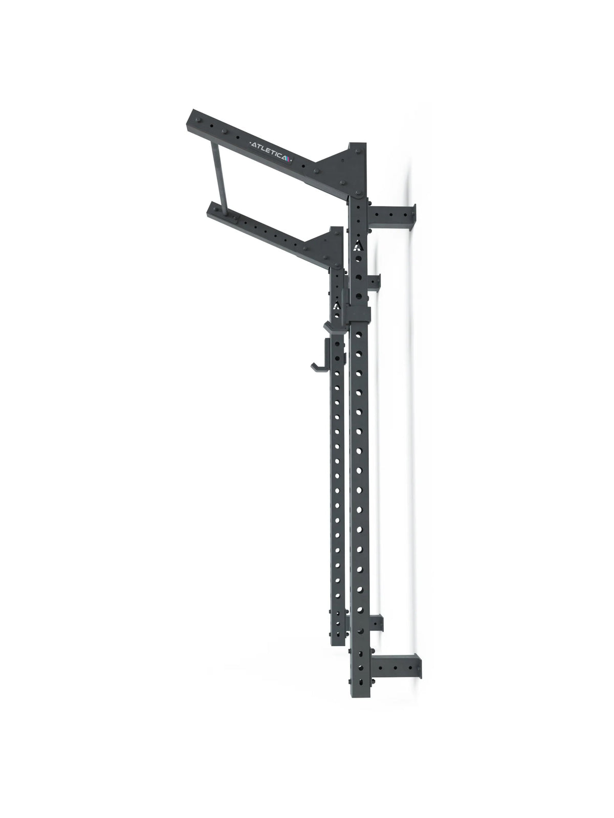 R8 Wall Power Rack: 3"x3" 11-gauge steel profile for bench press, shoulder press and squats