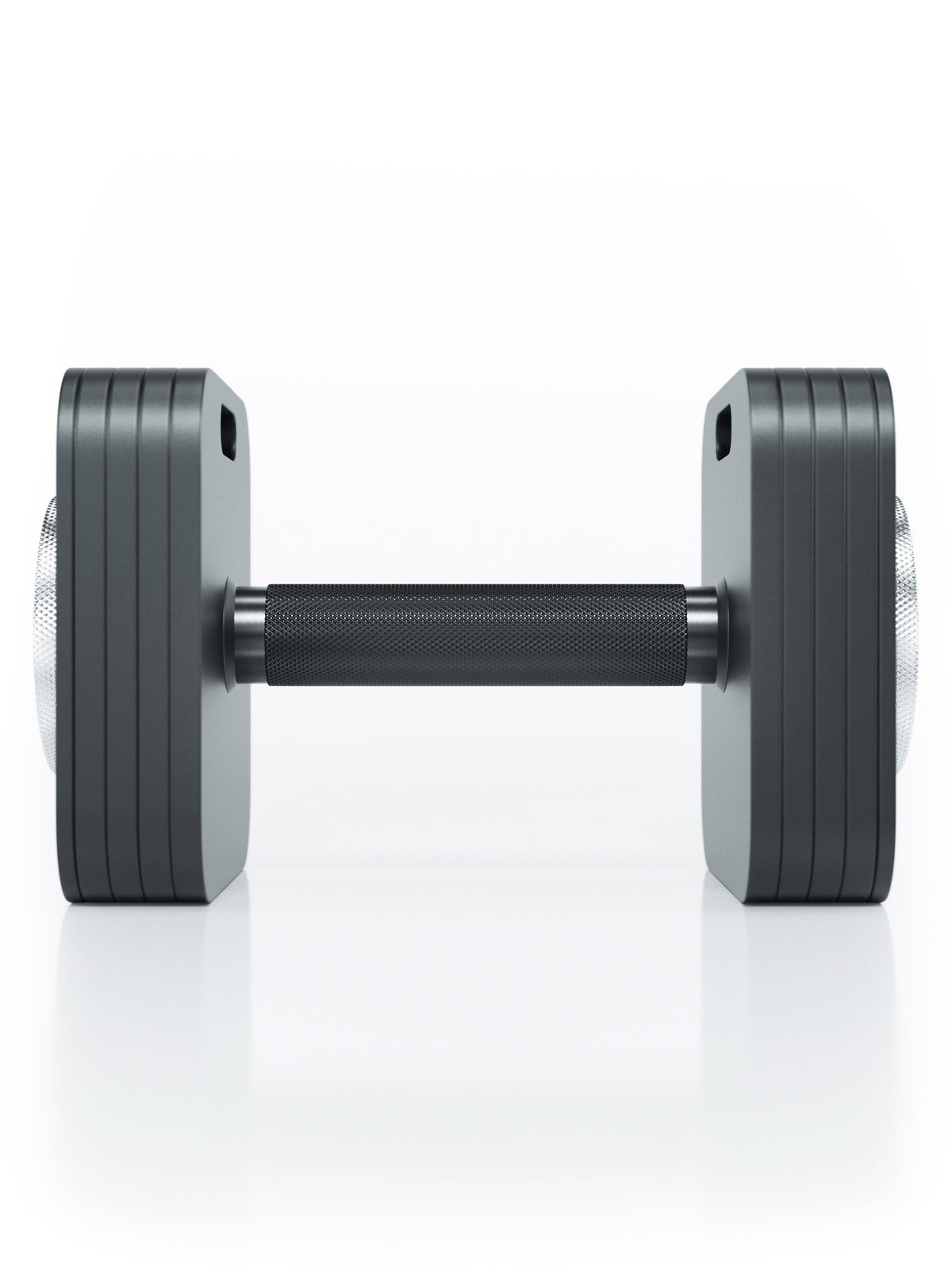 adjustable Dumbbell QUAD 45 lb with stacked weight plates