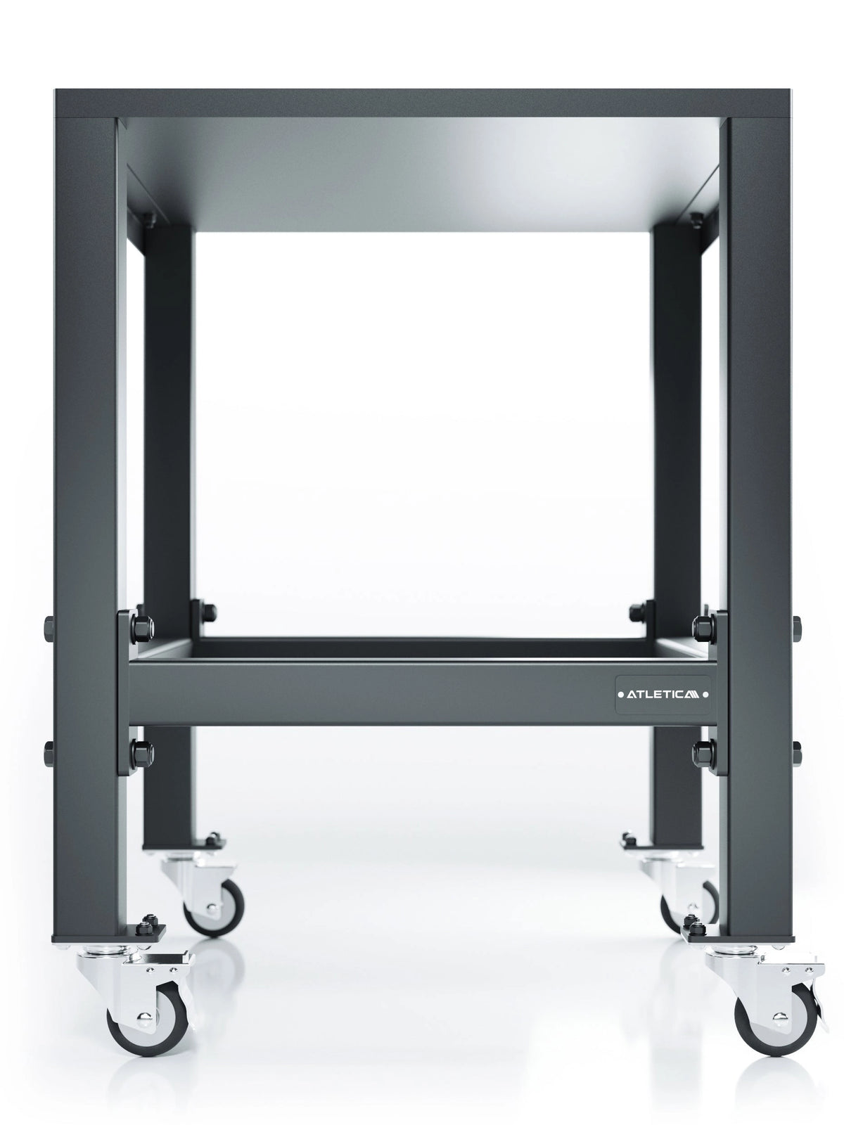 QUAD Dumbbell Storage for dumbbells with casters, rectangular structure