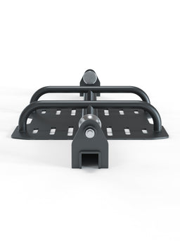 Leg Press attachment made of metal with handles and slots – for guided shoulder press and bench press