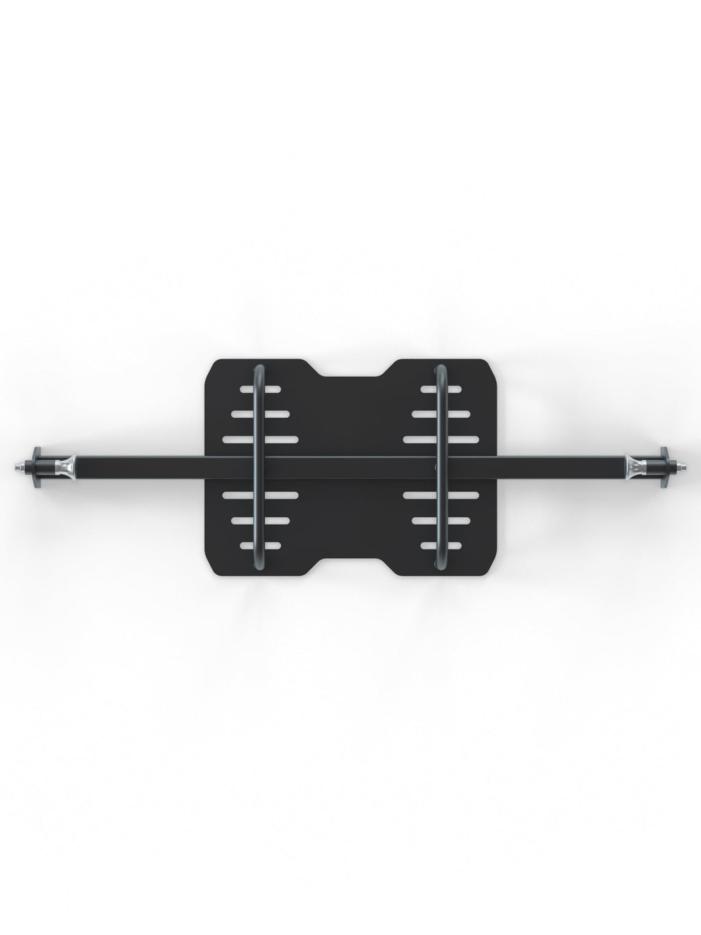 Leg Press - Black Attachment with Two Metal Bars, Horizontal Slots