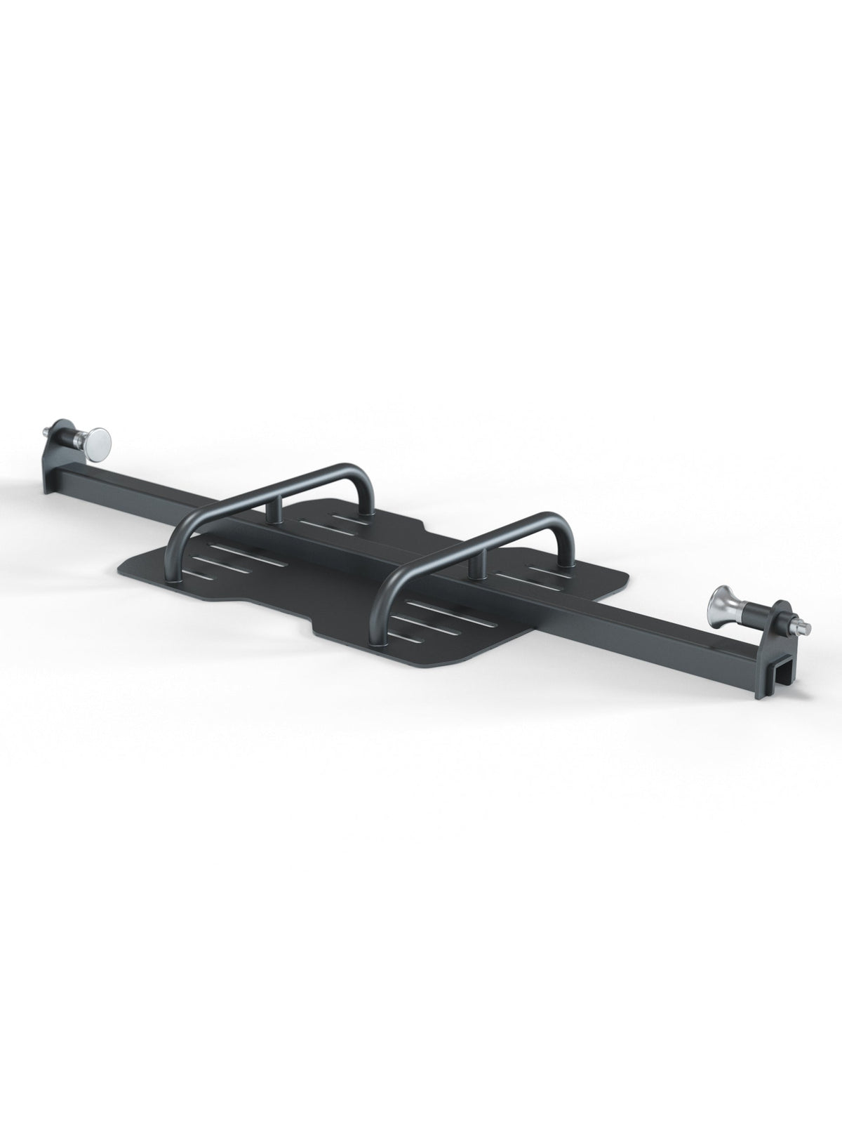 Leg Press - Black Attachment with Two Handles, Metal Construction, Side Screw Connections