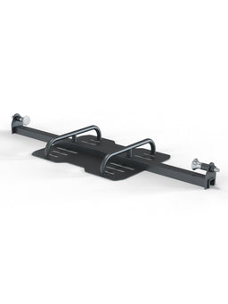 Leg Press - Black Attachment with Two Handles, Metal Construction, Side Screw Connections
