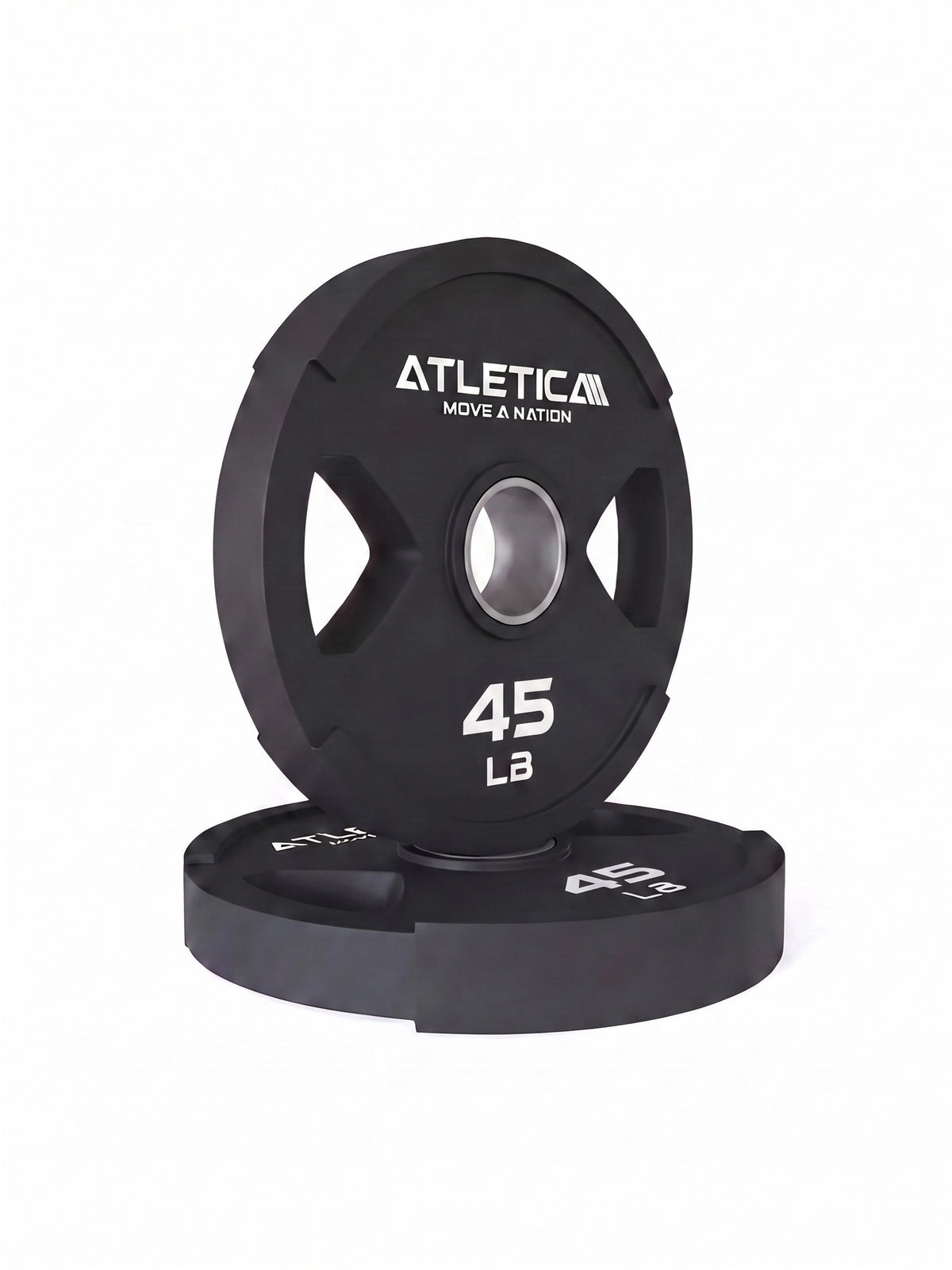 Barbell Set Zeta Space - Gripper Plate Weight Plate 45 lb in solid Design for intensive Strength Training