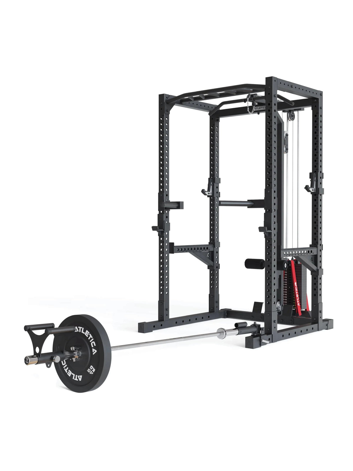 Handle Row Single Handles: barbell attachment and Cable attachments in one
