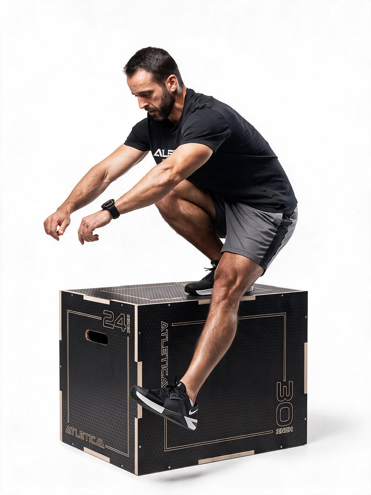 Anti-Slip jump box for full-body training 