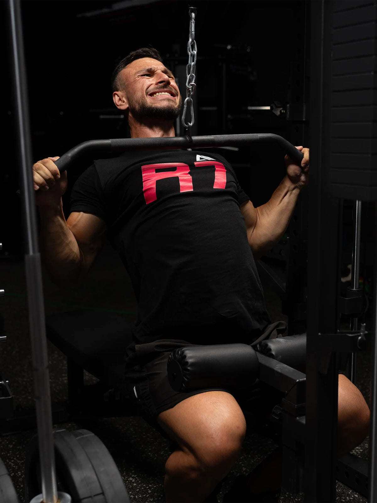 R7 Nemesis Squat Rack - Lat Pulldown on the Lat Pulldown 