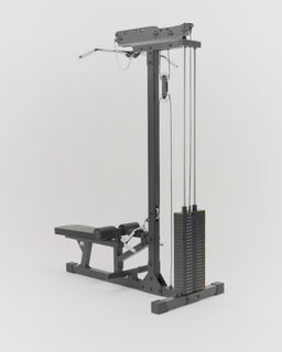 Product video of the Lat Pulldown with low row for lat pulldowns, rowing and cable pulley training