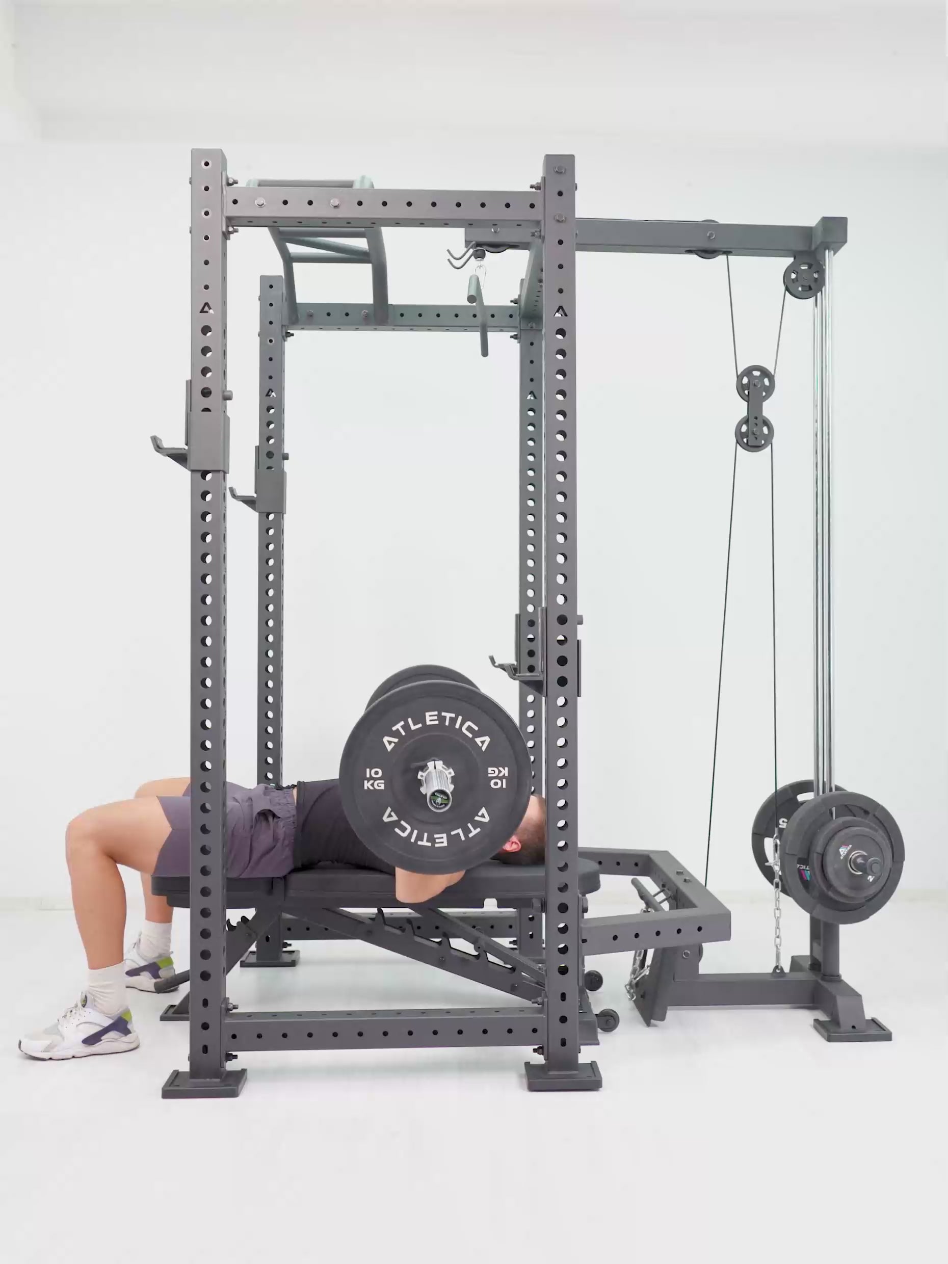 Power Rack R8-BlackHawk in Black: Exercise Video Upper Body Training