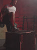 Video: man training on the Atletica anti-slip plyobox in a gym with red light