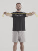Atletica training video with 40 lb yellow resistance band
