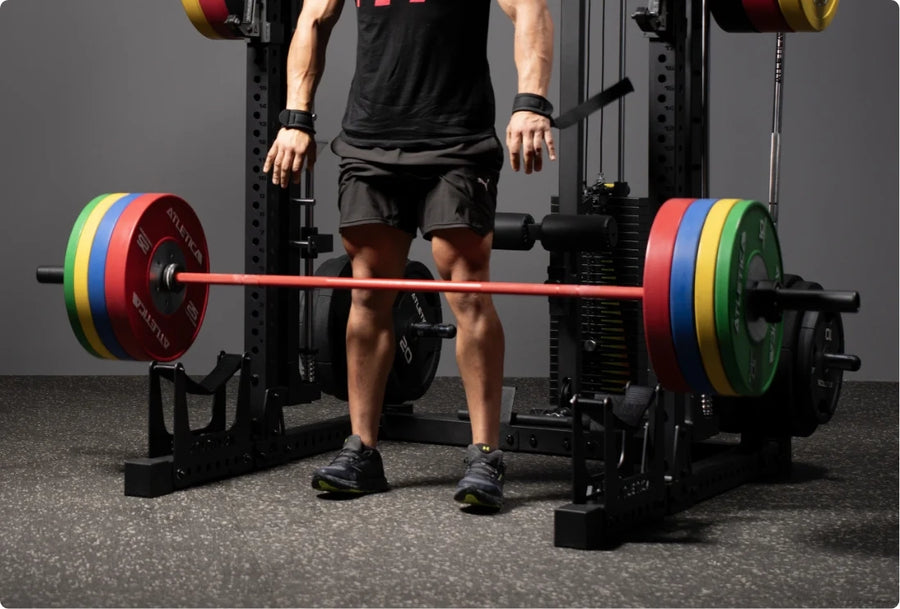 Integrated deadlift station