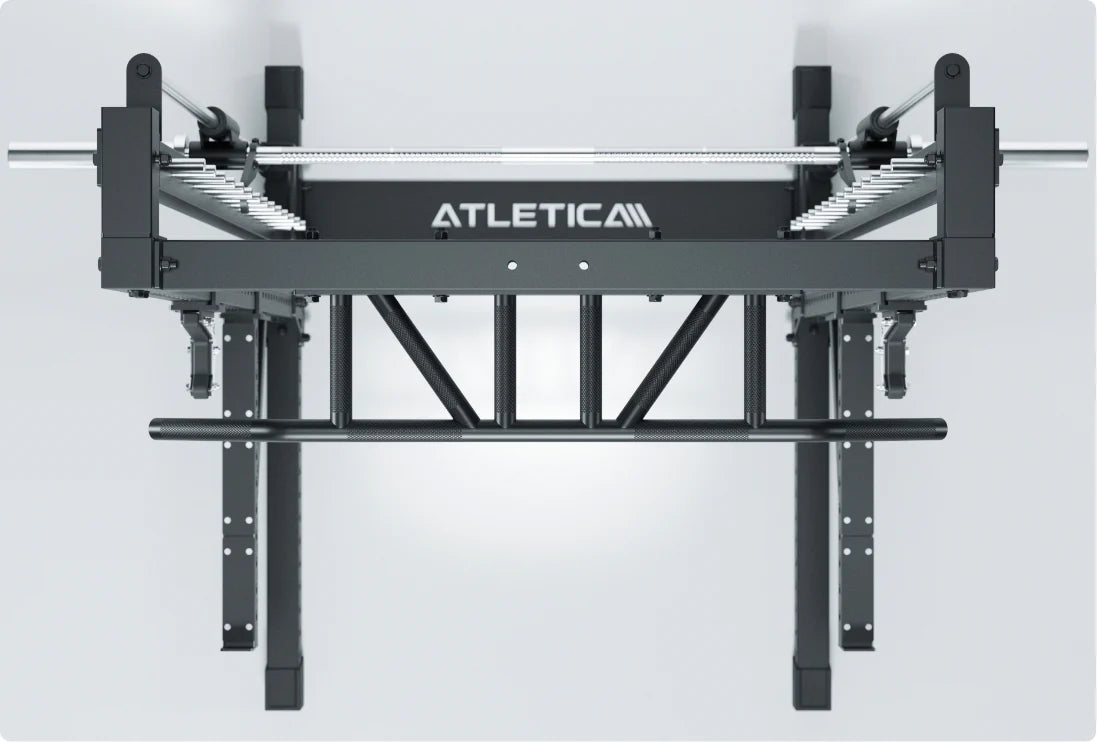 R7 Squat Rack Saber: Inklusive J-Hooks, Safety Spotter Arme und einer nach vorn versetzten Pull-Up Bar für Klimmzüge