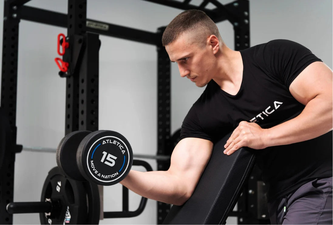 Rundhantel Pro von Atletica für Bizepstraining